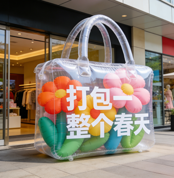 透明花包